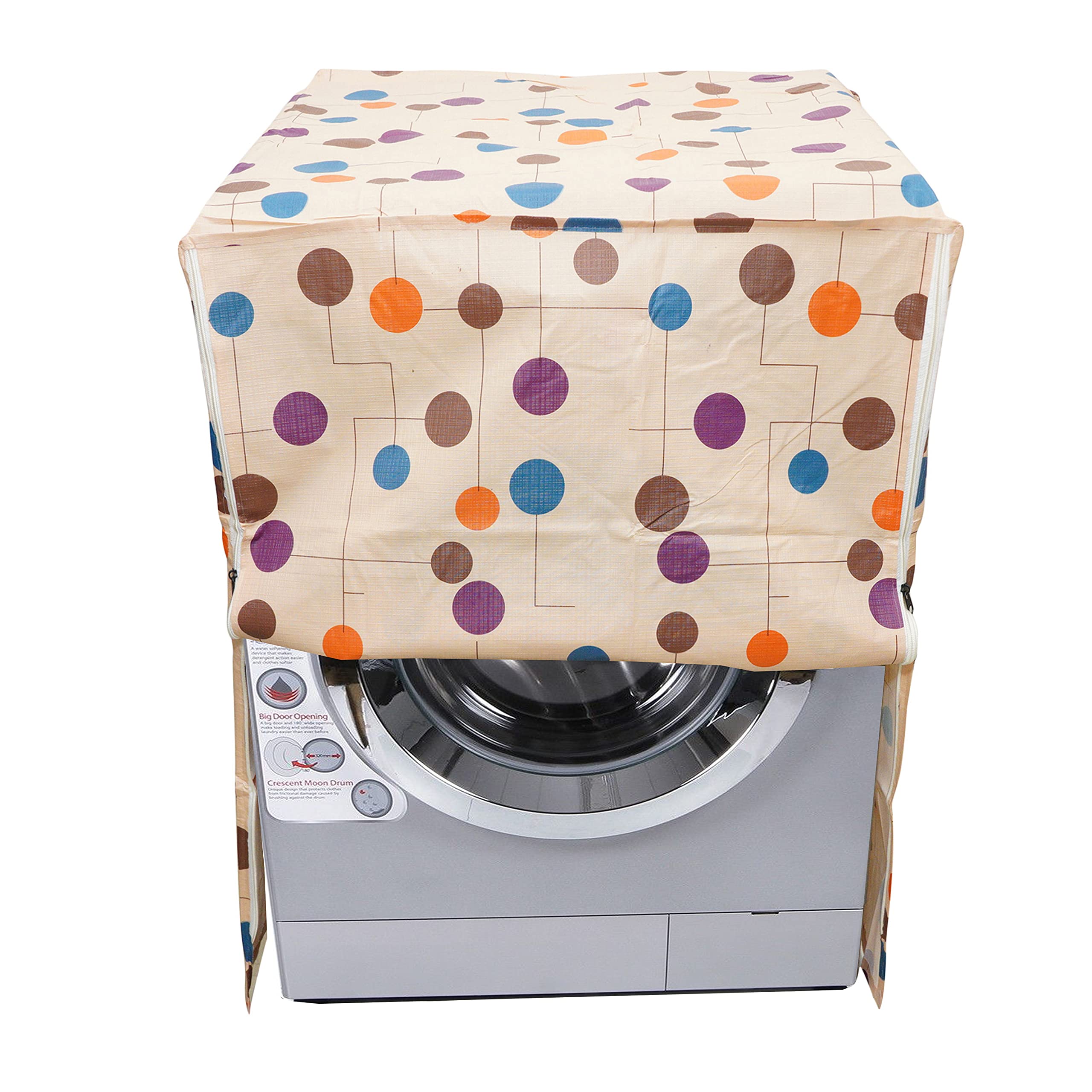 Front Load Washing Machine Cover Multi Color Dot 